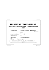(lampiran permendikbud nomor 61 tahun • apa tujuan penyusunan rpp? 4 Rpp Pjok