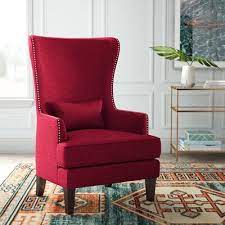 Pin By Shefakhn On Red Red Accent Chair Red Velvet Chair Red Room Decor