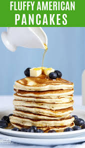 Easy Fluffy American Pancakes Pancake Recipes Recipe American Pancakes Pancakes Pancake Day