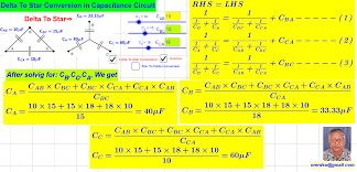 Star to delta conversion and delta to star conversion. Formula Derivation For Delta To Star To Delta Conversion In Capacitance Circuit Geogebra