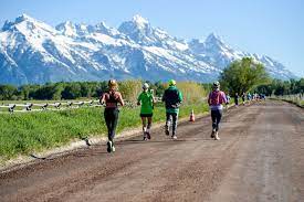 It's a beautiful course with captivating views of snow capped mountain peaks, huge gulps of crisp fresh air, and maybe even some wildlife. Run The Grand Teton 5k Or Half Marathon And Support The Park Grand Teton National Park Foundation Jackson Wy