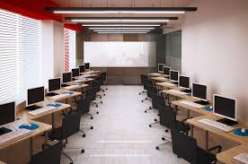 Interior Computer Lab Canadian International University Of Bangladesh Banani Campus Dhaka Bangla Computer Lab Design School Computer Lab Design Computer Lab
