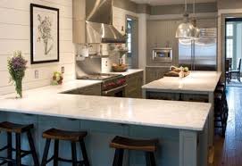Peninsula And Island Kitchens With No Upper Cabinets Yahoo Search Results Yahoo Image Search Resul Kitchen Layout Glass Upper Cabinets Kitchen Designs Layout