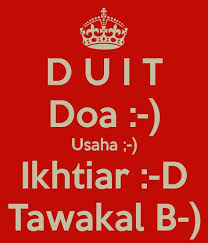 Check spelling or type a new query. Do A Usaha Ikhtiar Tawakkal