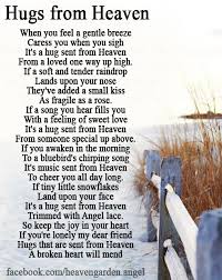 In Memory Poems Hugs From Heaven Heavens Garden Grieving Quotes Grief Poems Grief Quotes
