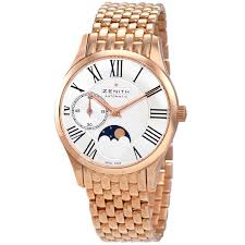 Zenith Class Elite Moonphase Silver Dial Rose Gold Polished Ladies Watch 18 2310 692 02 M2310 18 2310 692 02 M2310 Zenith Class Elite Reserve De Marche Jomashop