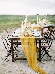 Mustard Yellow Gauze Table Runner Boho Wedding Decor Yellow Cheesecloth Colored Gauze Ru Rustic Wedding Decor Wedding Table Designs Boho Wedding Decorations