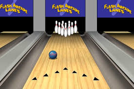 This sports game is like entering a real bowling alley with its bright colors, bricked walls, and wooden lanes. Flash Arcade Lanes Game Play Free Bowling Games Games Loon