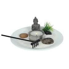Create your own peace a little while ago, i wrote about about miniature prayer gardens, and since then, we have enjoyed. Mini Buddha Zen Garden Kit Tabletop Indoor Zen Garden With Candle Holder