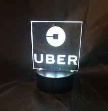 Uber Lighted Acrylic Sign Rgb Led Battery Powered Uber Rideshare Lyft Edgelitacryli Lightedsign Lasercutting Acrylic Sign Battery Operated Etched Designs