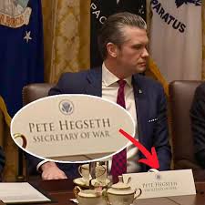 Pete Hegseth really looked at his nameplate and said, 'Yeah, one more S  won't cause any… associations.'”