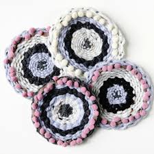 Posted on december 22, 2014 by victoria vitale. Diy Circular Woven Coasters Gathering Beauty
