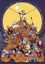 Nightmare Before Christmas A3 Size Etsy Nightmare Before Christmas Wallpaper Nightmare Before Christmas Characters Nightmare Before Christmas Drawings
