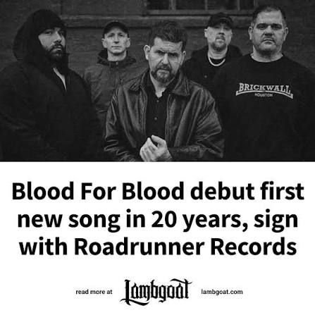 Blood For Blood debut first new song in 20 years, sign with Roadrunner  Records Read more at the link in bio