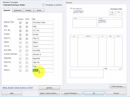 Quickbooks Purchase Order Template Customization Fourlane