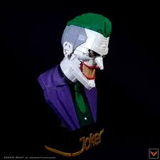 Joker Bust Lego Art Cool Lego Creations Lego Buildable Figures