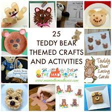 Toddlers are curious and are out there to explore the world. 25 Teddy Bear Themed Crafts And Activities Celebrate National Teddy Bear Day Mum In The Madhouse
