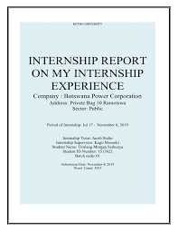 Savesave internship daily log 400 hours for later. Internship Report 1