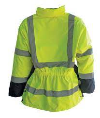 Ladies Hi Vis Safety Parka Omg It Has A Waist Band To Trap Body Heat Nothing Like Updrafts Under Your Coat 70 Coat How To Wear Fashion