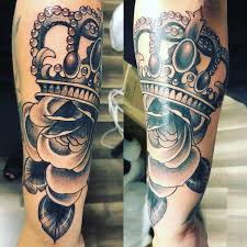 See more ideas about crown tattoo, tattoos, crown tattoo design. Rose And Crown Tattoo Designs Tattoo