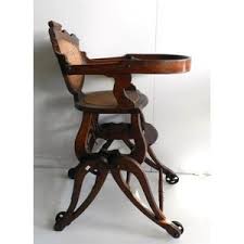 vintage baby high chair and other child
