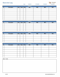 40 Effective Workout Log Calendar Templates Template Lab