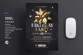 Birthday Invitation Card Psd Template Free Download Download Free Premium Hand Picked Birthday Party Invitation Word Template This Templ Party Invite Template Birthday Invitation Templates Birthday Invitations