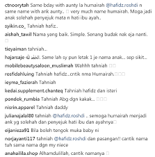Saya ingin mengetahui arti nama'aisyah, menurut orang islam. Humairah Cantiknya Nama Anak Hafidz Roshdi Media Hiburan