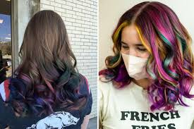Oil slick hair was developed by celebrity colourist aura friedman. 17 Oil Slick Hair Color Trend Examples You Can Wear Beautywaymag