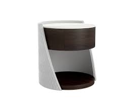 The end table features 2 spacious drawers for storing remotes, coasters, magazines, and other household items. Round Bedside Tables Archiproducts