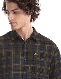 Ed Hardy Men's Solid Slim fit Casual Shirt (EHSH1081_Olive L) : Amazon.in:  Clothing & Accessories