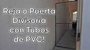 Como Hacer Una Reja O Puerta Divisoria Con Tubos De Pvc Youtube Tubos De Pvc Muebles De Tubo De Pvc Organizador De Ropa Interior