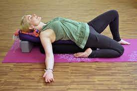 Mar 25, 2021 · legs up the wall pose (viparita karani) is a calming restorative pose that can be supported with additional props such as a folded yoga blanket placed under your back. Supta Ardha Virasana Reclining Half Hero Pose Restorative Version Yoga Chicago