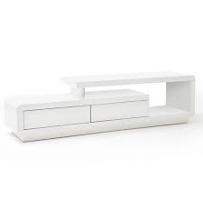 Pourtant, les meubles tv design continuent d'habiller les murs de nos salons avec beaucoup de style et vous souhaitez un meuble tv laqué, un aspect béton ou plutôt un meuble tv en bois ? Meubles Tv Meubles Et Rangements Meuble Tv Design Corto 2 Tiroirs Finition Laquee Blanc Brillant Inside75