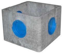 Regard pluvial allégée sans couvercle 20 x 20 cm int, 26 x 26cm ext, 16,5cm hauteur. Boite A Eaux Pluviales Allegee En Beton 25 X 25 Cm Castorama