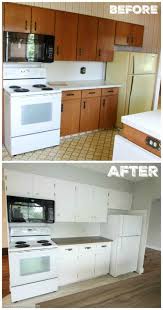 super thrifty budget white kitchen