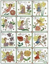 Cross stitch fairy cross stitch charts cross stitch patterns cross stitch gallery modern embroidery christmas angels faeries needlework kids rugs. 12 Monthly Birthday Fairies Cross Stitch Pattern By Lesley Teare