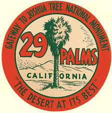 Vintage 1950 S Style 29 Palms Ca California National Etsy In 2020 29 Palms California 29 Palms Travel Stickers