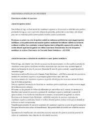 Baza de date la nivel national care asigura inscrierea si accesul la informatiile inscrise cu privire la avizele de garantie. Descrierea Avizelor De Inscriere