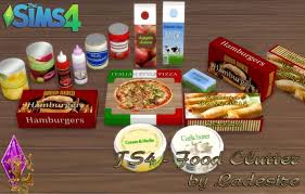 Food Clutter At Ladesire Sims 4 Updates Sims 4 Kitchen Sims 4 Sims
