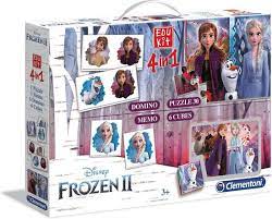 Bol Com Clementoni Edukit 4 In 1 Disney Frozen 2 Puzzelblokken Domino Spel Puzzel 30