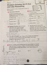 Envision Math Grade 4 Topic 2 6 Problem Solving Act It Out And Use Reasoning I Used Alg Envision Math Envision Math Kindergarten Kindergarten Math Worksheets