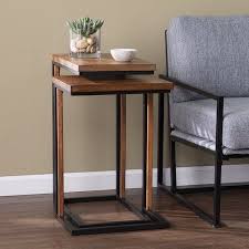 ( 3.6) out of 5 stars. Sabrina Nesting C Tables 2pc Set Walmart Com C Table Carbon Loft Side Table Wood
