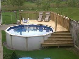 These above ground pool decks cost a third or less than custom pool decks. 50 Best Above Ground Pools With Decks Pool Deck Plans Best Above Ground Pool Swimming Pool Decks
