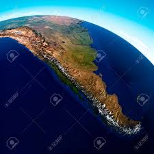 Argentina road map 1:1.5m (english, spanish, french, italian and german edition). Globe Map Of South America Geographical Map Physics Cartography Stock Photo Picture And Royalty Free Image Image 159380167