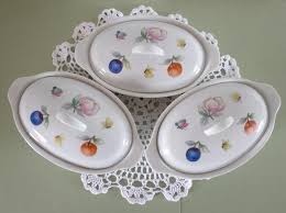 This casserole set is ideal for serving various dishes together that can include curries, rice dishes and rotis. Set Of 3 Vintage Individual Casserole Dishes Oven To Table Etsy Casserole Dishes Individual Casserole Casserole Dish Set