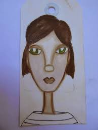 PaperArtsy: Face: Month 3 {with Eclectica³ Darcy and Sara Stamps by Clare  Lloyd}