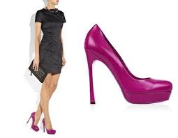 Color Fuchsia Cute Black Dress Fuchsia Color Black Party Dresses