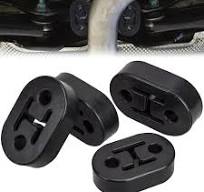 4 Stück Auspuffgummi, Auto Auspuff Aufhänger, Auspuffhalterung  Auspuffrohrhalter Gummi, Auspuffhalter Gummi, 2 Löcher 12 mm Universal Auto  Gummi ...