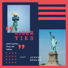 There are several phrases associated with the statue of liberty, but the most recognizable is give me your tired, your poor, your huddled masses yearning to breathe free. Quote With Liberty Statue View Online Instagram Template Crello